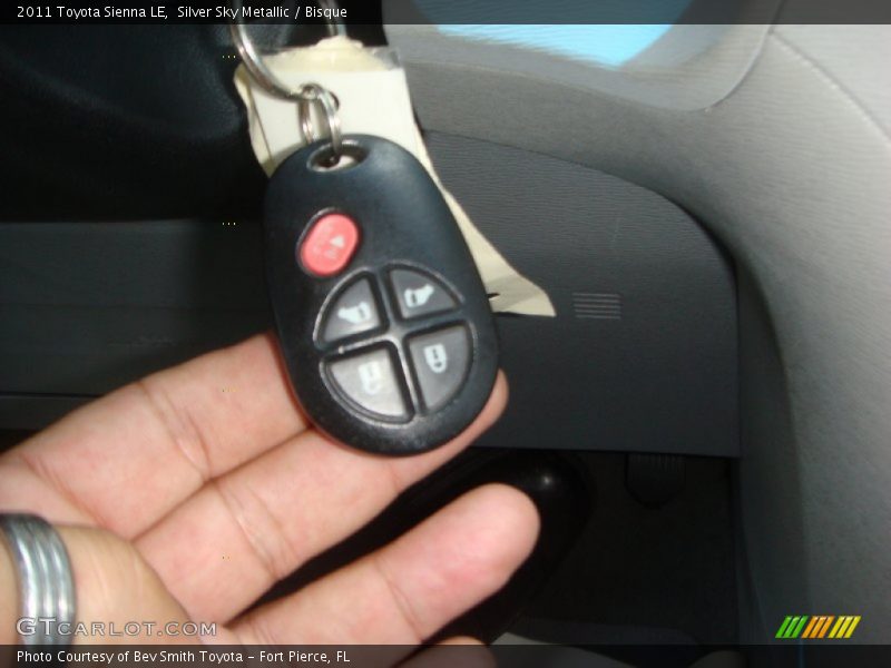 Silver Sky Metallic / Bisque 2011 Toyota Sienna LE