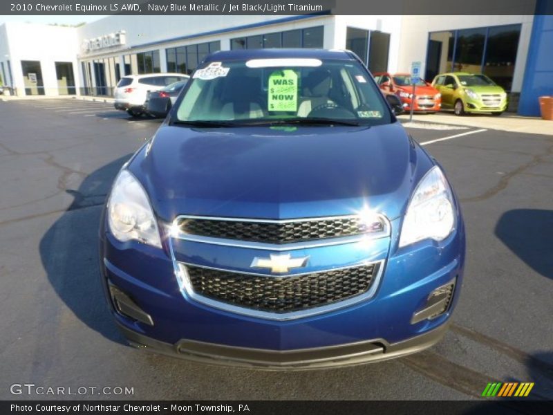 Navy Blue Metallic / Jet Black/Light Titanium 2010 Chevrolet Equinox LS AWD