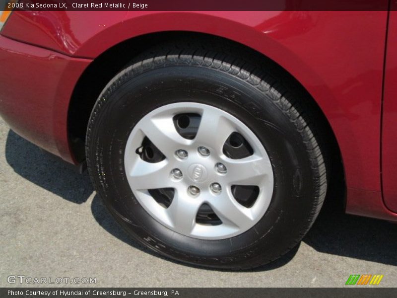 Claret Red Metallic / Beige 2008 Kia Sedona LX