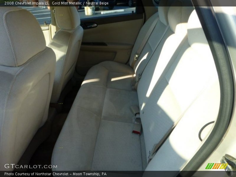 Gold Mist Metallic / Neutral Beige 2008 Chevrolet Impala LS