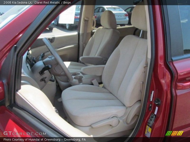 Claret Red Metallic / Beige 2008 Kia Sedona LX