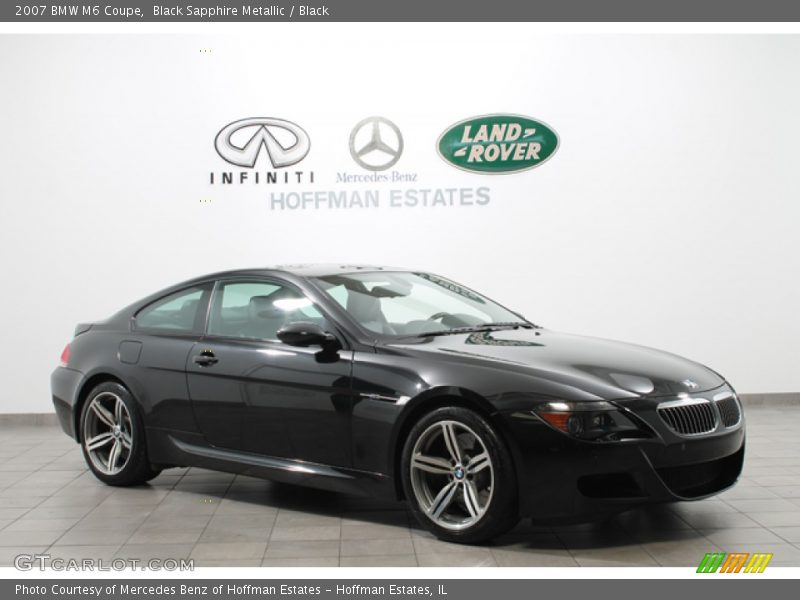 Black Sapphire Metallic / Black 2007 BMW M6 Coupe