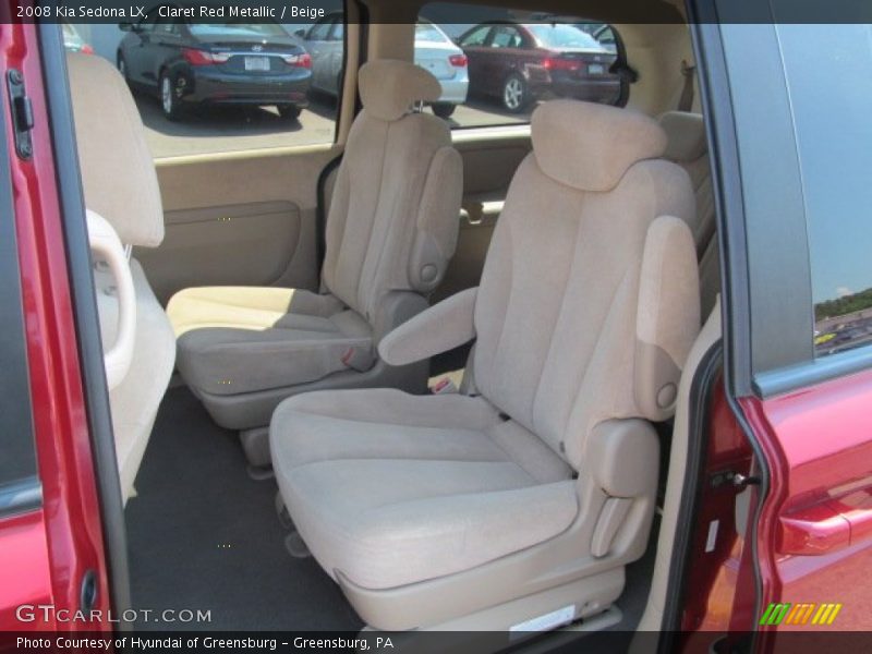 Claret Red Metallic / Beige 2008 Kia Sedona LX