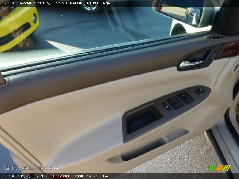 Gold Mist Metallic / Neutral Beige 2008 Chevrolet Impala LS