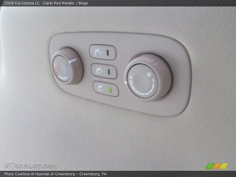 Claret Red Metallic / Beige 2008 Kia Sedona LX