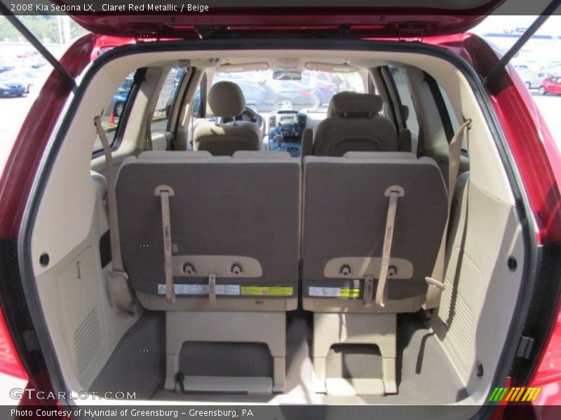 Claret Red Metallic / Beige 2008 Kia Sedona LX
