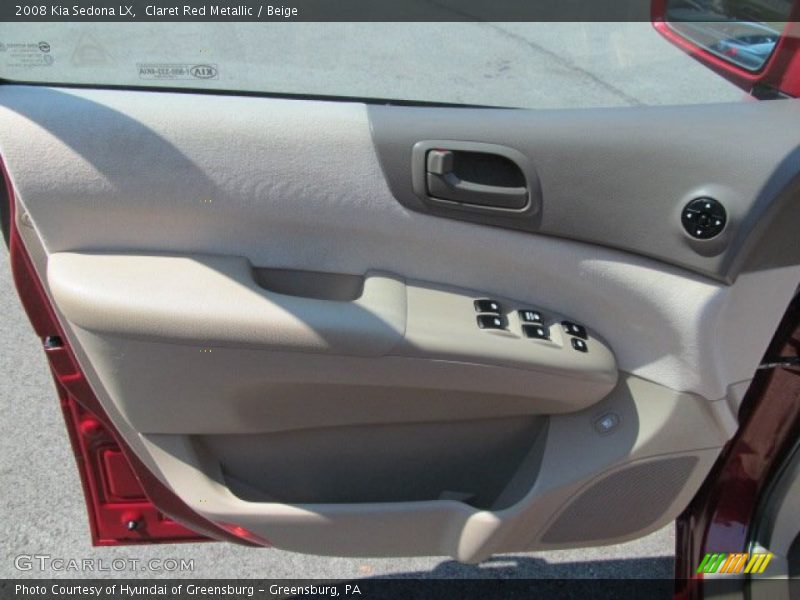 Claret Red Metallic / Beige 2008 Kia Sedona LX
