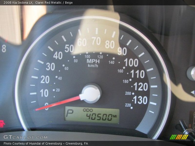 Claret Red Metallic / Beige 2008 Kia Sedona LX