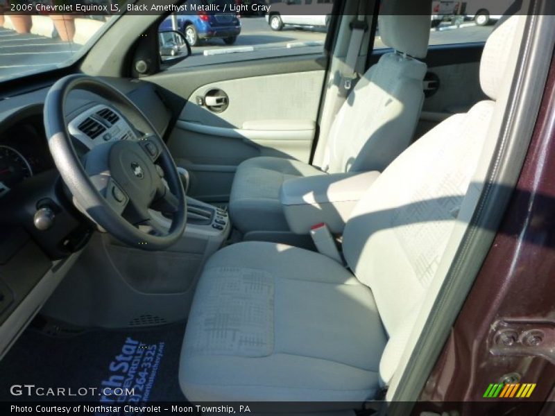 Black Amethyst Metallic / Light Gray 2006 Chevrolet Equinox LS