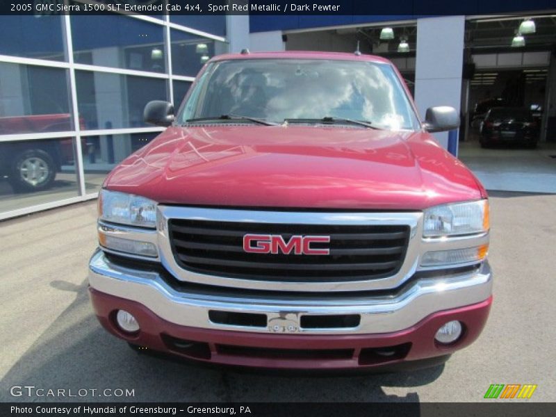 Sport Red Metallic / Dark Pewter 2005 GMC Sierra 1500 SLT Extended Cab 4x4
