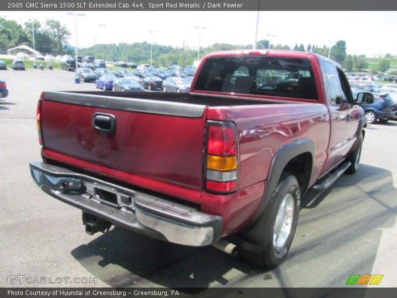 Sport Red Metallic / Dark Pewter 2005 GMC Sierra 1500 SLT Extended Cab 4x4