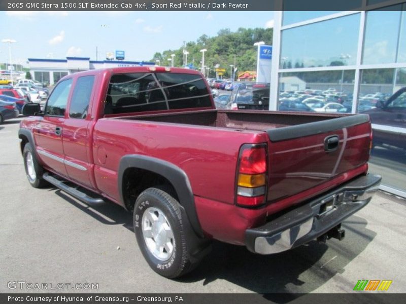 Sport Red Metallic / Dark Pewter 2005 GMC Sierra 1500 SLT Extended Cab 4x4