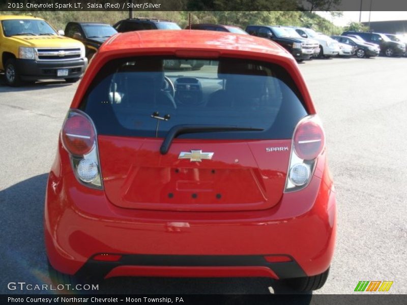 Salsa (Red) / Silver/Silver 2013 Chevrolet Spark LT