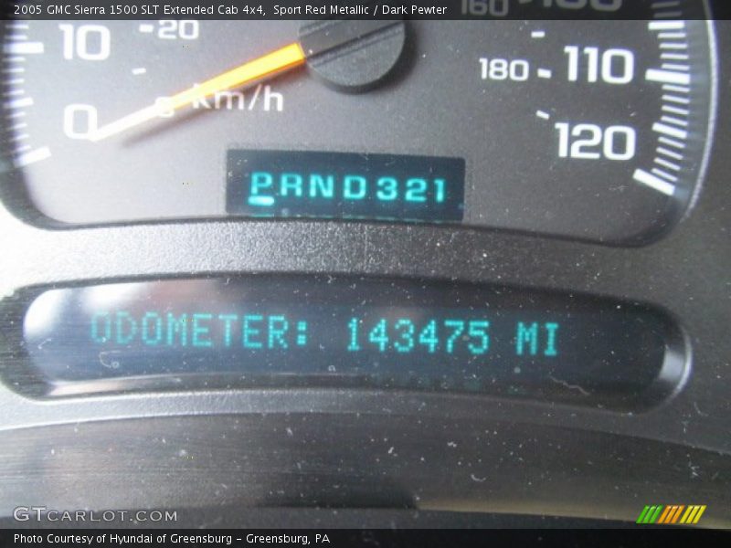 Sport Red Metallic / Dark Pewter 2005 GMC Sierra 1500 SLT Extended Cab 4x4