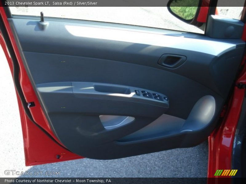 Salsa (Red) / Silver/Silver 2013 Chevrolet Spark LT
