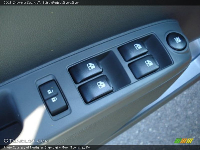 Salsa (Red) / Silver/Silver 2013 Chevrolet Spark LT