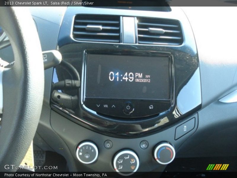 Salsa (Red) / Silver/Silver 2013 Chevrolet Spark LT
