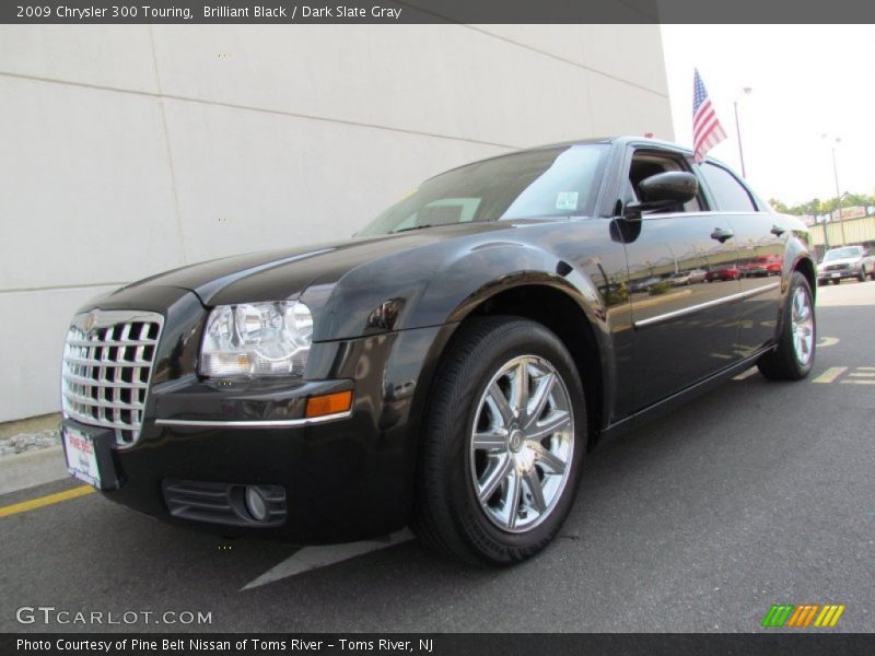 Brilliant Black / Dark Slate Gray 2009 Chrysler 300 Touring