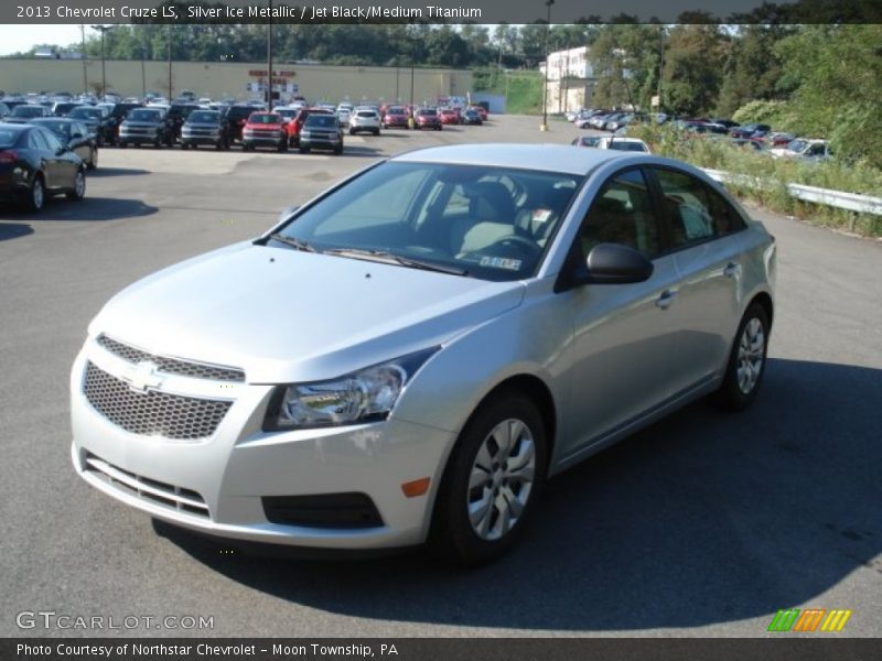 Silver Ice Metallic / Jet Black/Medium Titanium 2013 Chevrolet Cruze LS