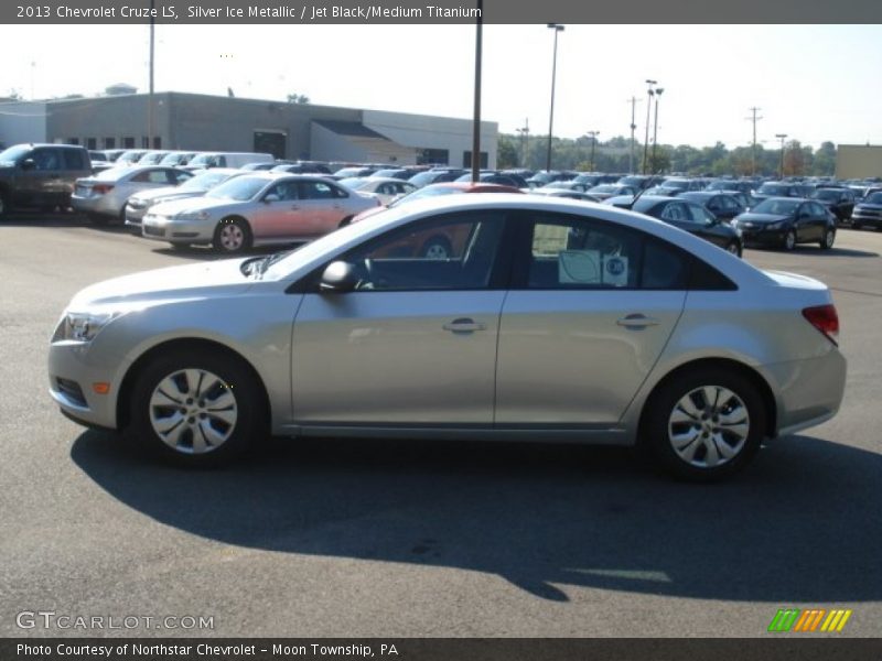 Silver Ice Metallic / Jet Black/Medium Titanium 2013 Chevrolet Cruze LS