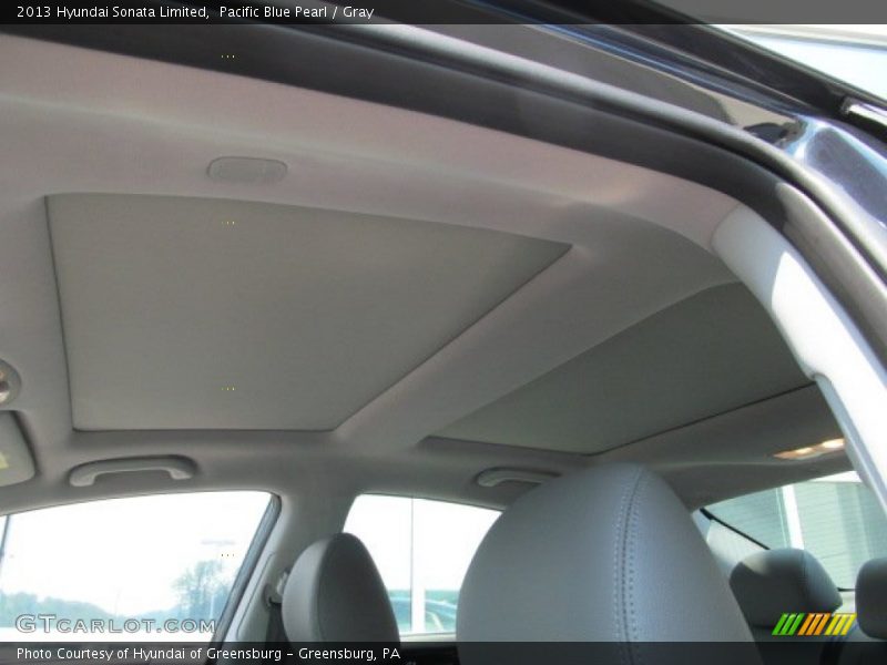 Pacific Blue Pearl / Gray 2013 Hyundai Sonata Limited