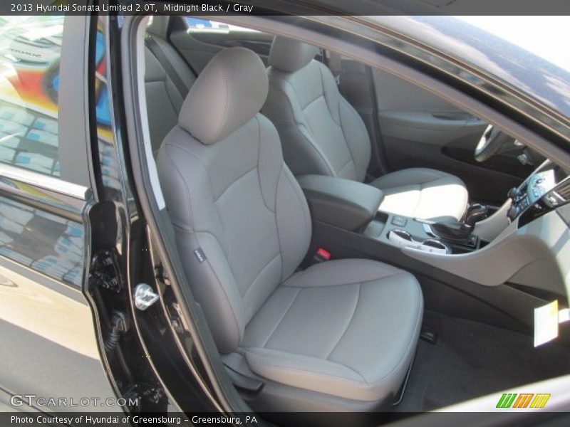 Midnight Black / Gray 2013 Hyundai Sonata Limited 2.0T