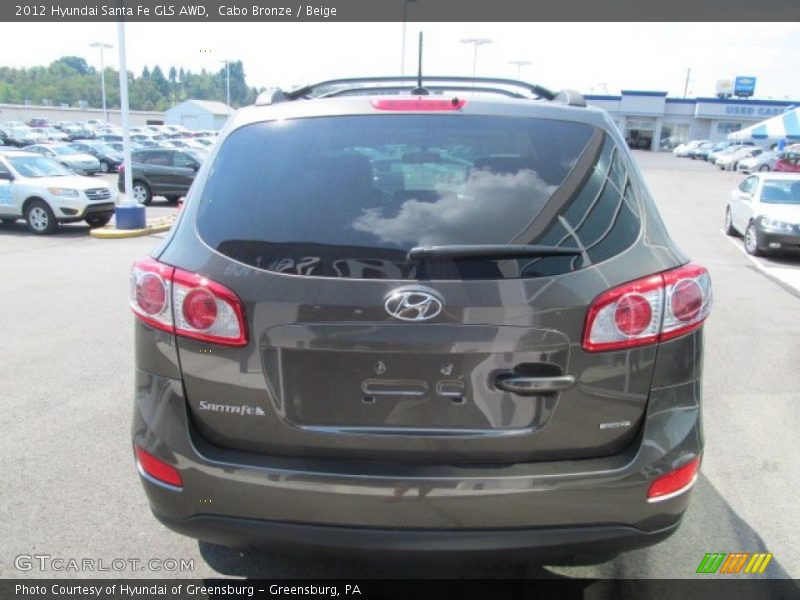 Cabo Bronze / Beige 2012 Hyundai Santa Fe GLS AWD