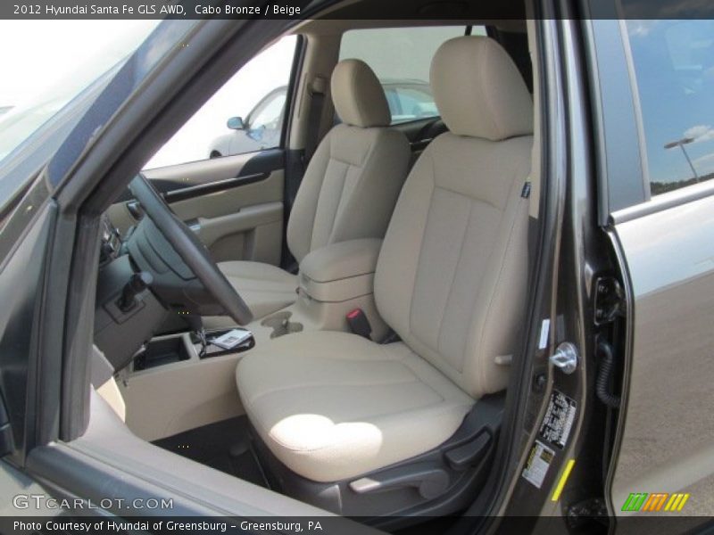 Cabo Bronze / Beige 2012 Hyundai Santa Fe GLS AWD