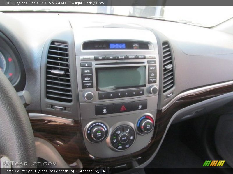 Twilight Black / Gray 2012 Hyundai Santa Fe GLS V6 AWD