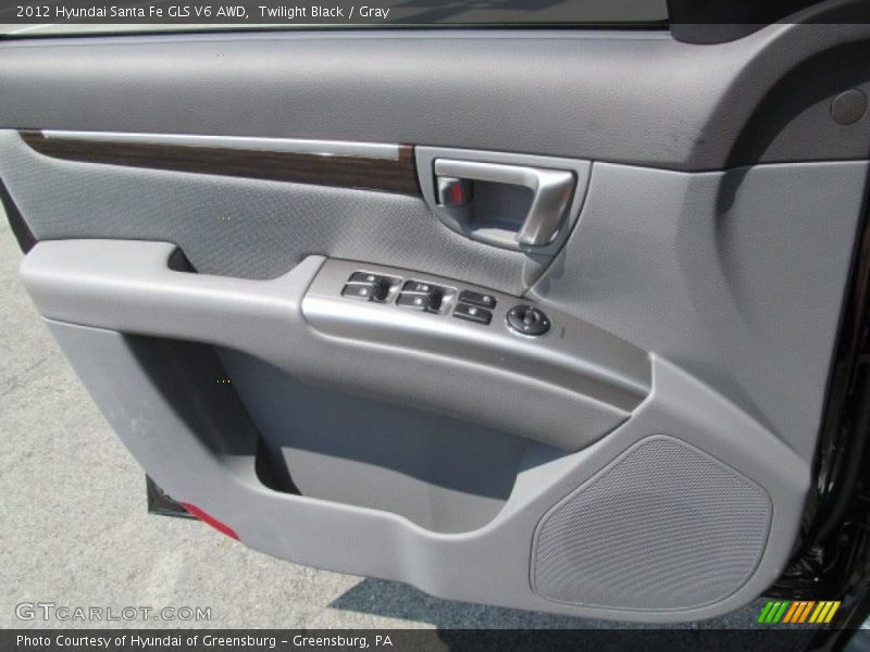 Twilight Black / Gray 2012 Hyundai Santa Fe GLS V6 AWD