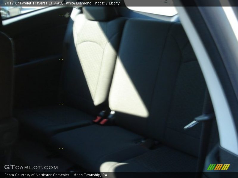 White Diamond Tricoat / Ebony 2012 Chevrolet Traverse LT AWD