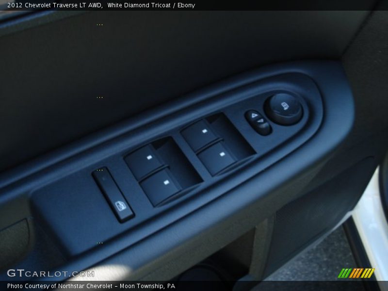 White Diamond Tricoat / Ebony 2012 Chevrolet Traverse LT AWD