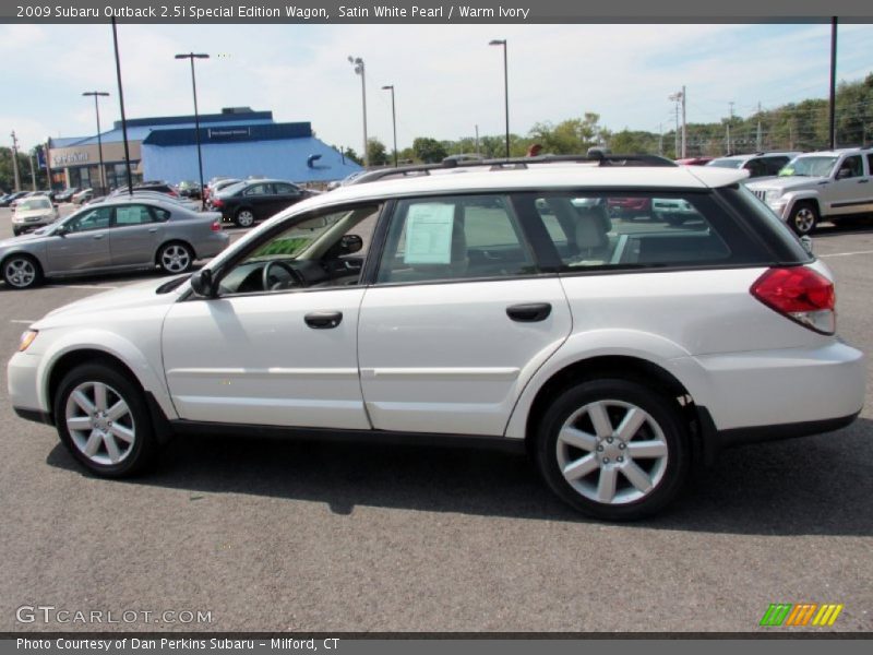 Satin White Pearl / Warm Ivory 2009 Subaru Outback 2.5i Special Edition Wagon
