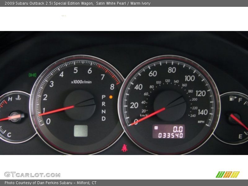 Satin White Pearl / Warm Ivory 2009 Subaru Outback 2.5i Special Edition Wagon