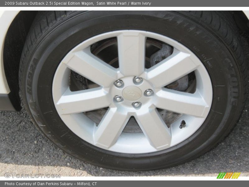 Satin White Pearl / Warm Ivory 2009 Subaru Outback 2.5i Special Edition Wagon
