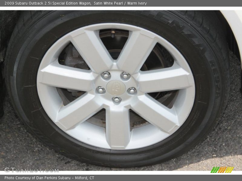 Satin White Pearl / Warm Ivory 2009 Subaru Outback 2.5i Special Edition Wagon