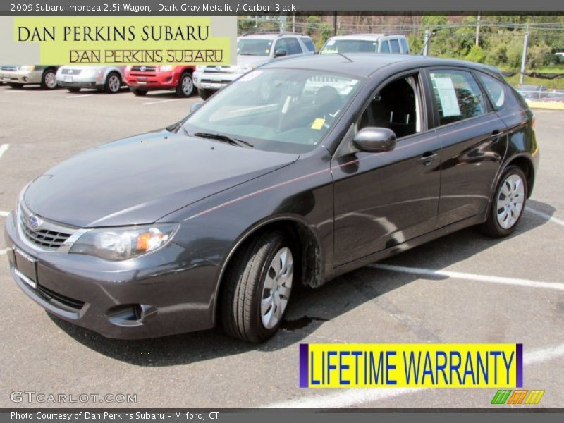 Dark Gray Metallic / Carbon Black 2009 Subaru Impreza 2.5i Wagon