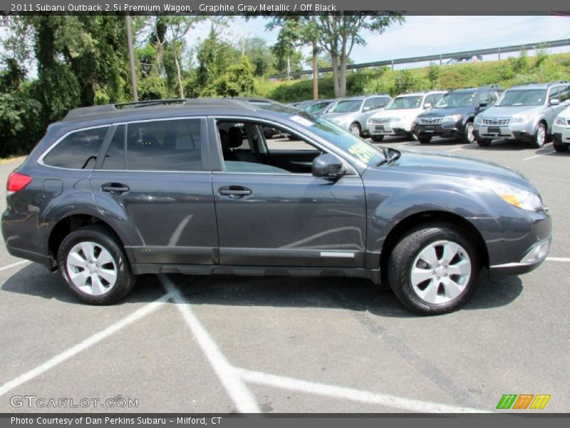 Graphite Gray Metallic / Off Black 2011 Subaru Outback 2.5i Premium Wagon