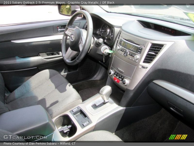 Graphite Gray Metallic / Off Black 2011 Subaru Outback 2.5i Premium Wagon