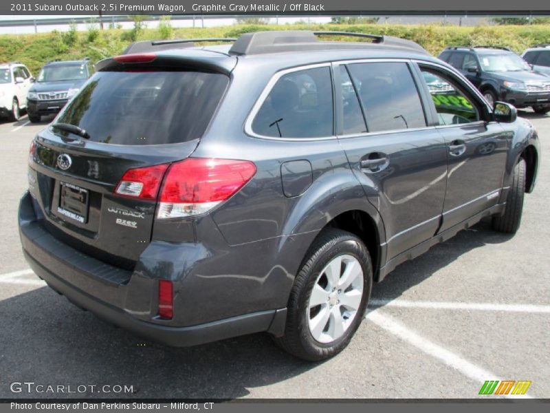Graphite Gray Metallic / Off Black 2011 Subaru Outback 2.5i Premium Wagon