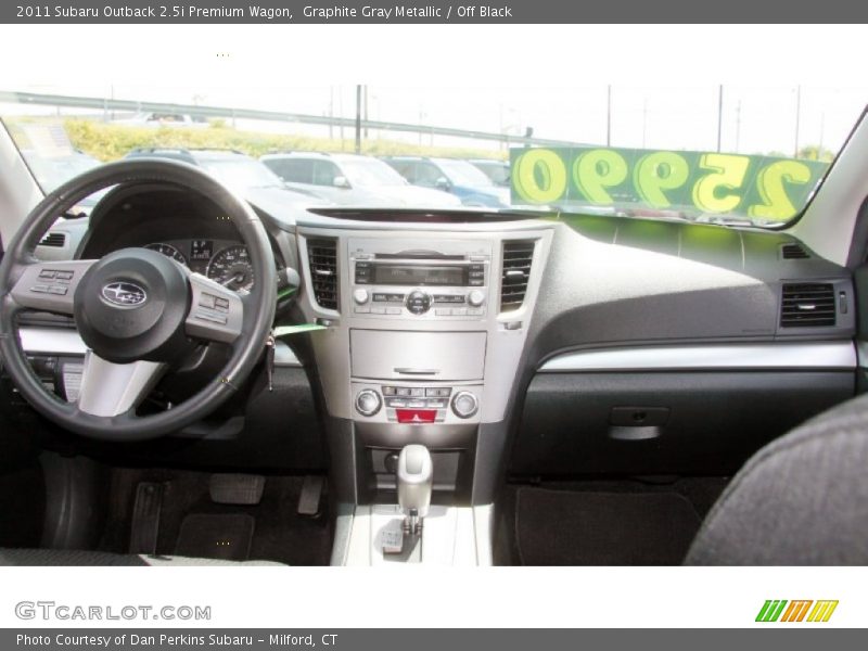Graphite Gray Metallic / Off Black 2011 Subaru Outback 2.5i Premium Wagon
