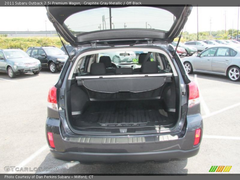 Graphite Gray Metallic / Off Black 2011 Subaru Outback 2.5i Premium Wagon