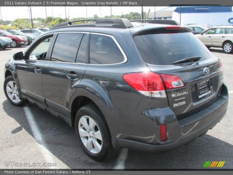 Graphite Gray Metallic / Off Black 2011 Subaru Outback 2.5i Premium Wagon