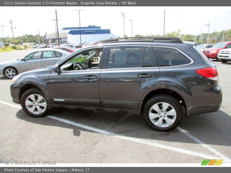 Graphite Gray Metallic / Off Black 2011 Subaru Outback 2.5i Premium Wagon