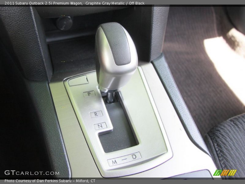 Graphite Gray Metallic / Off Black 2011 Subaru Outback 2.5i Premium Wagon