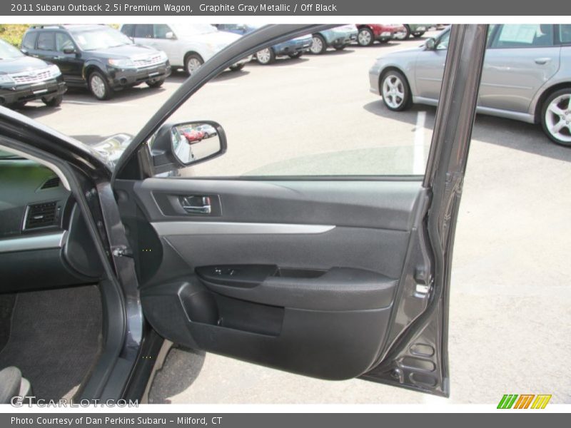 Graphite Gray Metallic / Off Black 2011 Subaru Outback 2.5i Premium Wagon