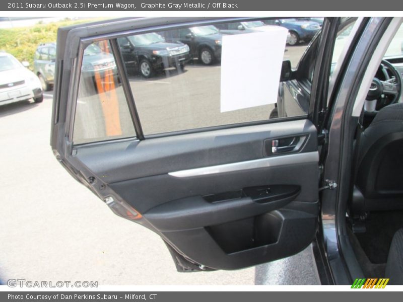 Graphite Gray Metallic / Off Black 2011 Subaru Outback 2.5i Premium Wagon