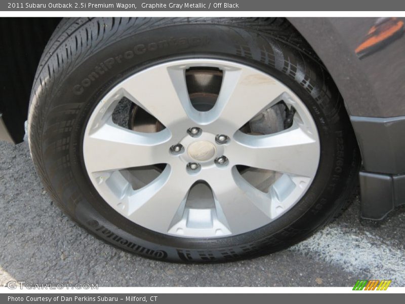 Graphite Gray Metallic / Off Black 2011 Subaru Outback 2.5i Premium Wagon