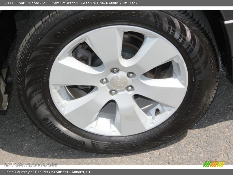 Graphite Gray Metallic / Off Black 2011 Subaru Outback 2.5i Premium Wagon