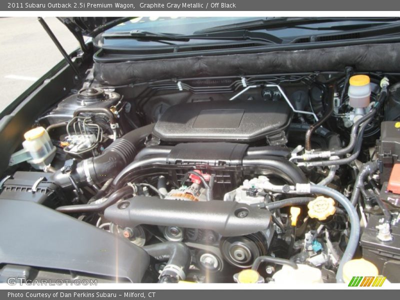 Graphite Gray Metallic / Off Black 2011 Subaru Outback 2.5i Premium Wagon